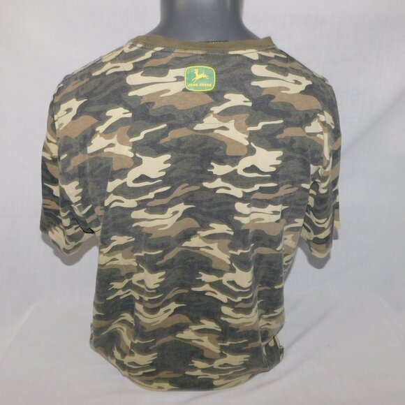 John Deere Ride a Horse Save a Tractor Mens XL Camo Short sleeve T Shirt - Picture 7 of 8